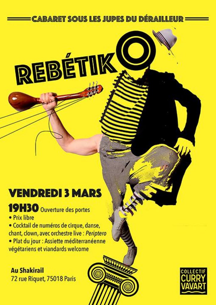 Affiche cabaret Shakirail Rebétik